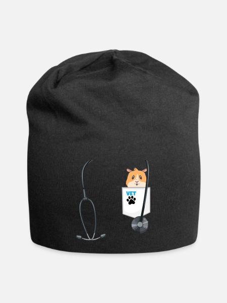 Veterinarian Costume School Career Day Outfit - Jersey-Beanie - Schwarz