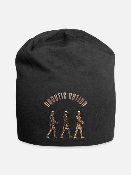 Roboter-Nation 5 - Jersey-Beanie - Schwarz