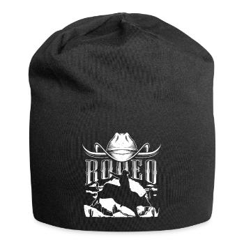 Rodeo Silhouette Bull Rider - Jersey Beanie - black - Front