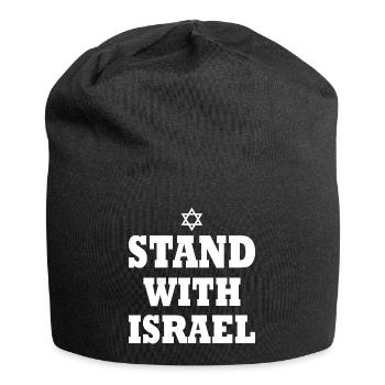 Stand with israel - Jersey-Beanie - Schwarz - Vorne