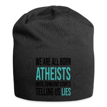 Atheismus Wissenschaft - Jersey-Beanie - Schwarz - Vorne
