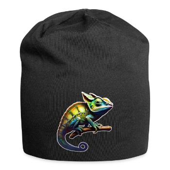 Caméléon camouflage cool - Bonnet en jersey - noir - Devant
