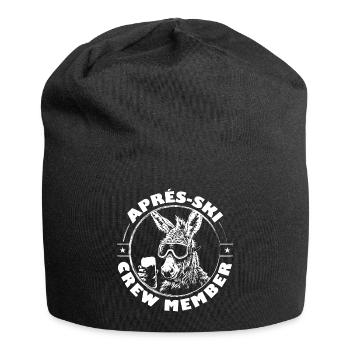 Esel Apres Ski Team Spruch - Jersey-Beanie - Schwarz - Vorne