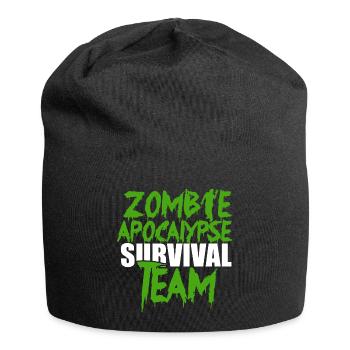 Zombie Apocalypse Survival Team Emergency Prepping - Jersey-Beanie - Schwarz - Vorne