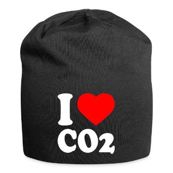 I love co2 - Bonnet en jersey - noir - Devant