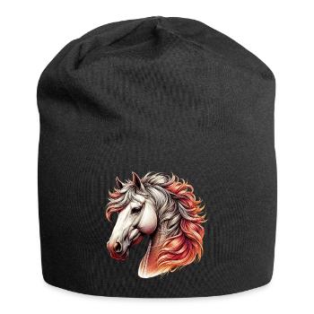 Horse - Jersey Beanie - black - Front