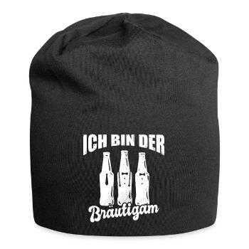 JGA Ich Bin Der Bräutigam Junggesellenabschied - Jersey-Beanie - Schwarz - Vorne