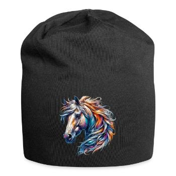 Horse - Jersey Beanie - black - Front