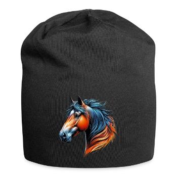 Horse - Jersey Beanie - black - Front