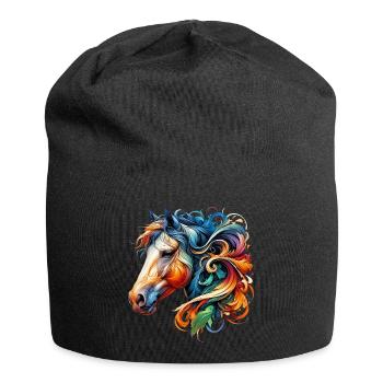 Horse - Jersey Beanie - black - Front