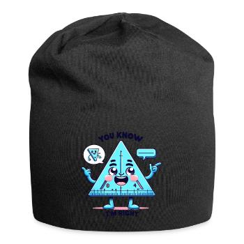 Triangle Ruler's Angle on Fun - Jersey Beanie - black - Front