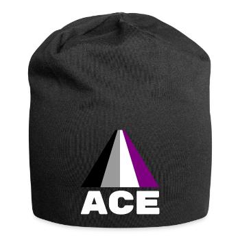 Asexual, asexuality, ace - Jersey Beanie - black - Front