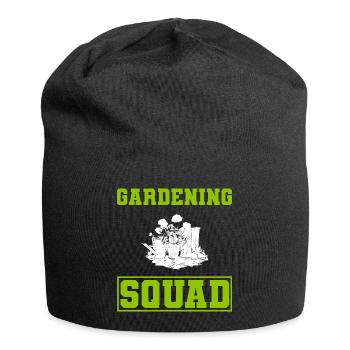Lustige Gartenblumen Botaniker - Jersey-Beanie - Schwarz - Vorne