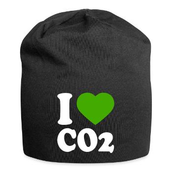 I love co2 - Bonnet en jersey - noir - Devant