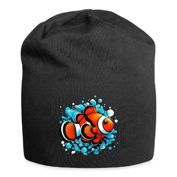 Clownfisch - Jersey-Beanie - Schwarz - Vorne