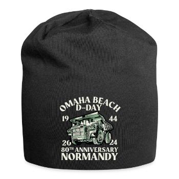 80. Jahrestag der Landung der Alliierten in der Normandie - Jersey-Beanie - Schwarz - Vorne