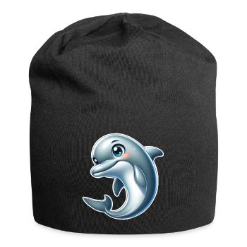 Delfin - Jersey-Beanie - Schwarz - Vorne