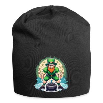 Curling Trèfle de la Saint-Patrick - Bonnet en jersey - noir - Devant