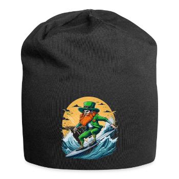 Surf de trèfle de la Saint-Patrick - Bonnet en jersey - noir - Devant