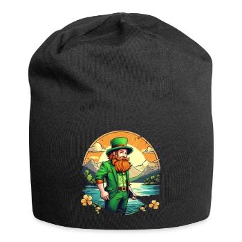 Pêche au trèfle de la Saint-Patrick - Bonnet en jersey - noir - Devant