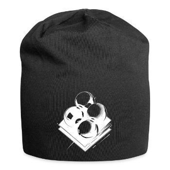 Boules de billard Croquis - Bonnet en jersey - noir - Devant