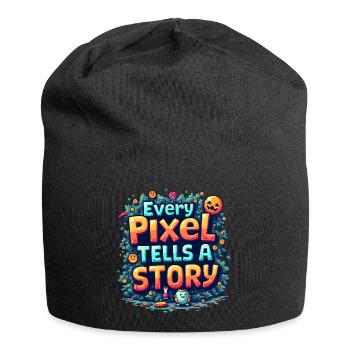 Chaque pixel raconte une histoire - Retro Gaming - Bonnet en jersey - noir - Devant