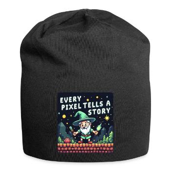 Chaque pixel raconte une histoire - Retro Gaming - Bonnet en jersey - noir - Devant