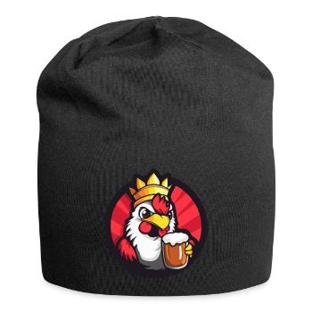 Bande dessinée de bière de coq - Bonnet en jersey - noir - Devant