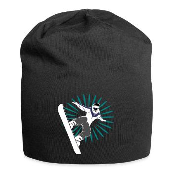 Snowboard Snowboarding Snowboarder Wintersport - Jersey-Beanie - Schwarz - Vorne