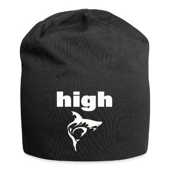 HIGH - Jersey-Beanie - Schwarz - Vorne
