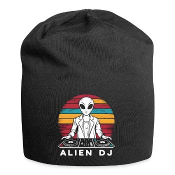 Alien DJ Vintage Coucher de soleil - Bonnet en jersey - noir - Devant