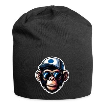 Casquette de lunettes de singe - Bonnet en jersey - noir - Devant