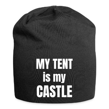 Camping in nature - Jersey Beanie - black - Front