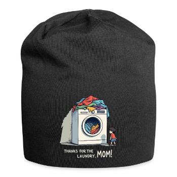 Thanks for the laundry, mom ! - Jersey Beanie - black - Front