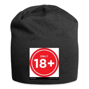 Adults Only 18+ Design - Jersey Beanie - black - Front