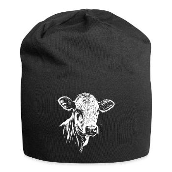 Cow Graphic - Jersey Beanie - black - Front