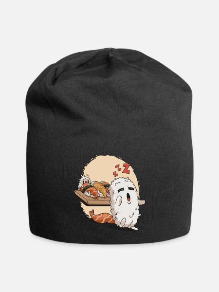 Schlaf-Sushi - Jersey-Beanie - Schwarz