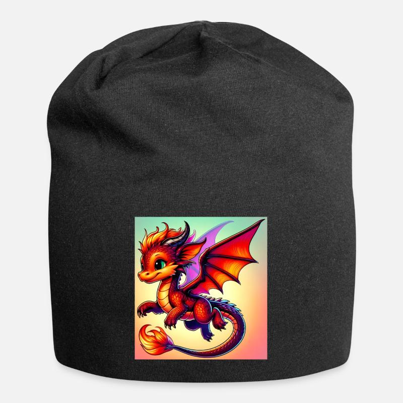 dragon - Bonnet en jersey - noir