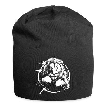 Lion Boxer Boxe MMA - Bonnet en jersey - noir - Devant