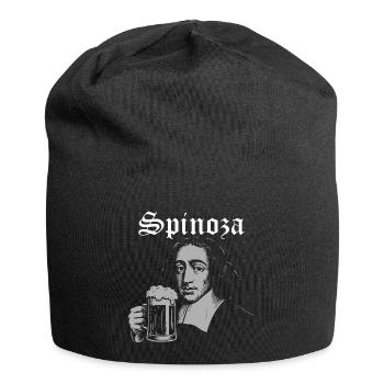Spinoza Iconic Beer Mug Illustration - Jersey Beanie - black - Front