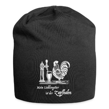 My favorite animal is the tap – beer humor - Jersey Beanie - black - Front