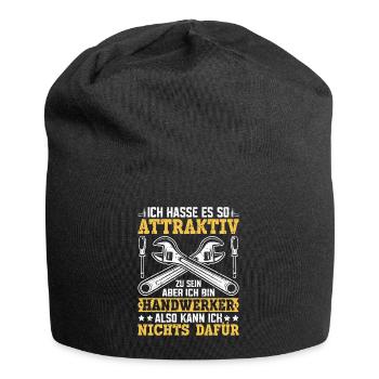 Ich hasse es so attraktiv zu sein – Handwerker  - Jersey-Beanie - Schwarz - Vorne