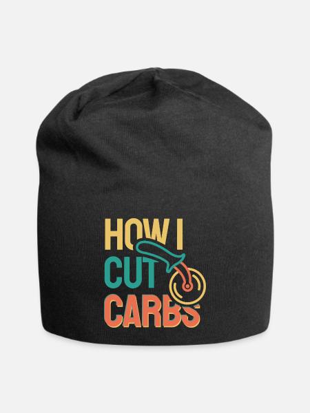 How to Lower Carbs - Jersey Beanie - black