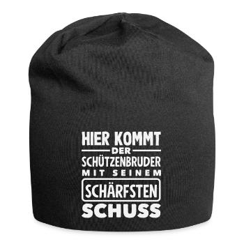 Schützenbruder Verein Fest Lustiger Schützenfest - Jersey-Beanie - Schwarz - Vorne