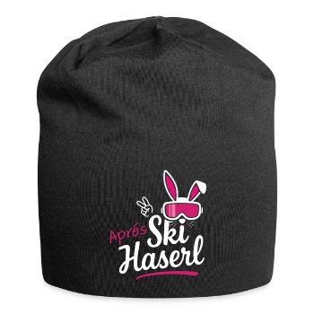 Après Ski Haserl Women's Outfit Party Hut Slope - Jersey Beanie - black - Front