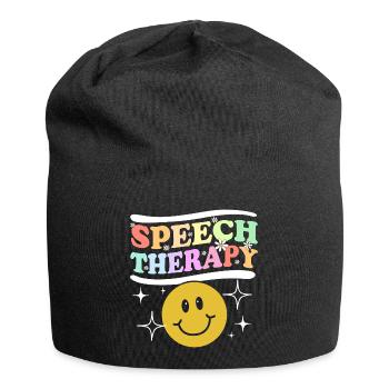 Speech Therapy Speech Therapist Speech Therapist - Jersey Beanie - black - Front