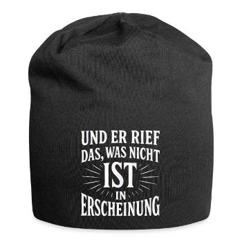 And he called forth that which is not - Jersey Beanie - black - Front