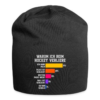 Why I lose at hockey Hockey - Jersey Beanie - black - Front