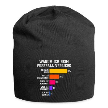 Why I lose at football Football - Jersey Beanie - black - Front