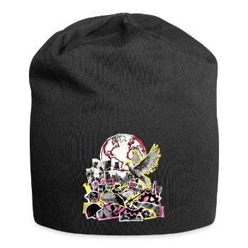 Gegen Krieg Für Frieden - Jersey-Beanie - Schwarz - Vorne
